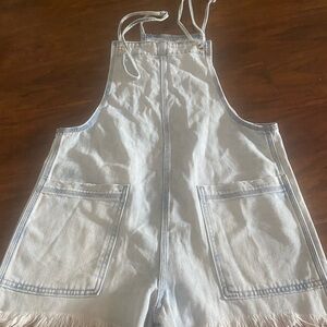Aerie Light Blue Denim Romper small